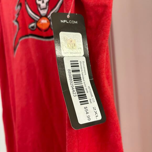 Tampa Bay Buccaneers Banded Tunic Tank NWT Size 2XL - Picture 4 of 4